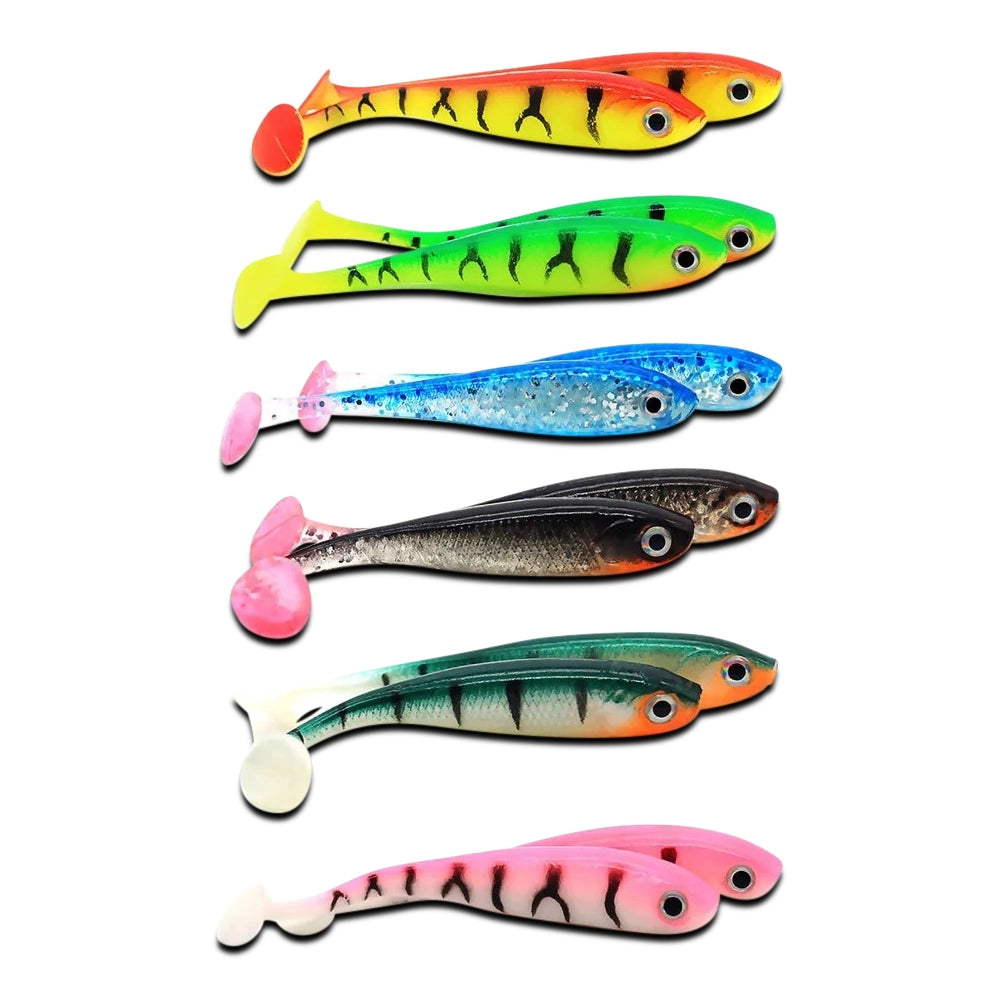 Leurre souple shad 10cm - 6pcs.