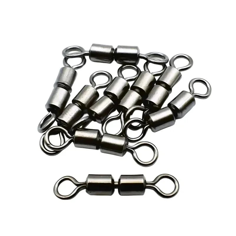 Emerillons double barile haute qualité acier inoxydable pêche truite perche carnassiers rotation ultra-fluide anti-vrillage parfait design compact résistance optimale roulements précision montage leurres appâts connexion solide combat poisson eau douce mer accessoire essentiel fiabilité totale spinning casting corrosion réduite durabilité maximale