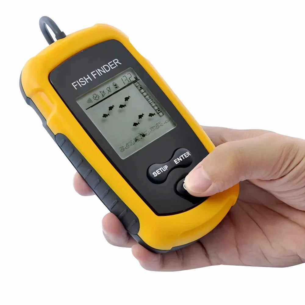 Sondeur de pêche portable technologie avancée écran couleur haute définition sonar précision remarquable détection poissons structure fond température eau profondeur maximale étanche résistant usage intensif batterie longue durée autonomie parfaite pêche bateau rive carnassiers carpe silure transducteur puissant signal stable interface intuitive légèreté transport facile localisation spots poissons cartographie précise accessoire technologique essentiel pêcheur moderne