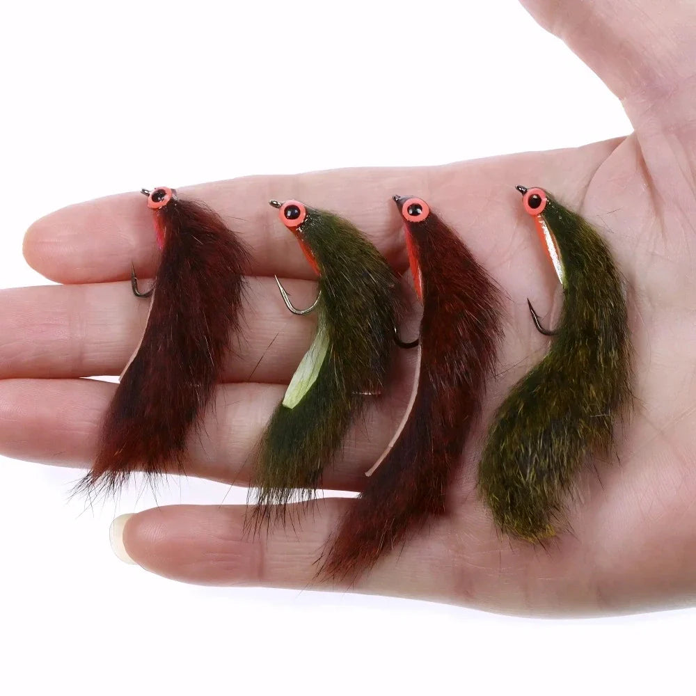 Streamers taille 6 qualité premium pack 4 pièces pêche mouche truite perche chevesnes imitation parfaite petits poissons proies nage réaliste animation attractive matériaux sélectionnés fibres brillantes montage professionnel hameçon qualité robuste résistance combat taille intermédiaire idéale mouvement eau fluide attractif couleurs variées stimulantes rivière lac réservoir efficacité remarquable technique streamer récupération adaptée pêcheur technique collection essentielle carnassiers eau douce