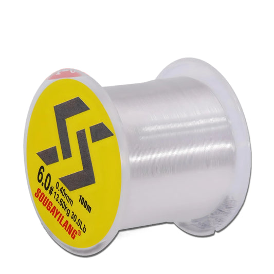 Fil fluorocarbone invisible premium qualité professionnelle pêche technique ligne eau douce mer carnassiers truite brochet perche transparent diamètre fin résistant abrasion