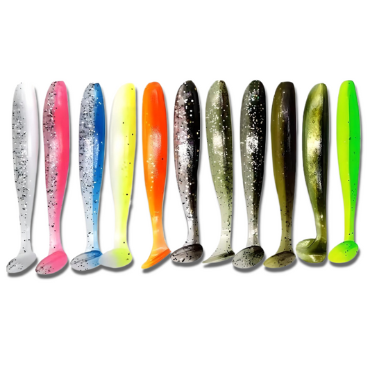 Leurre souple shad 7cm 100pcs mix - Déstockage