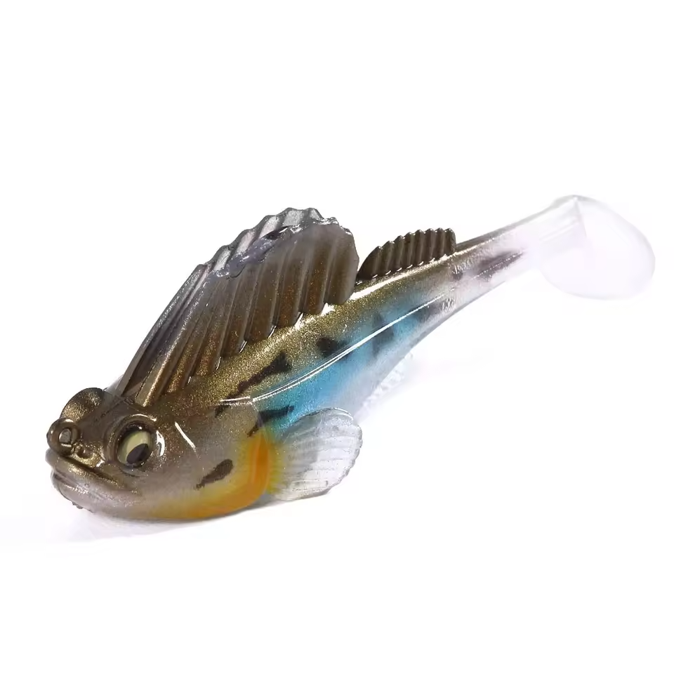 Leurre souple shad + hameçons 7,5cm - 14g