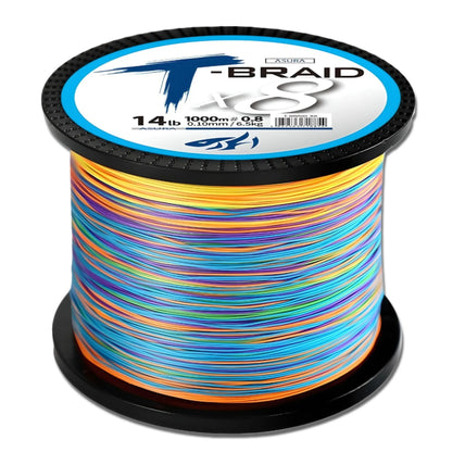 Tresse 8 brins haute performance multifilament ultrasensible ronde parfaite pêche précision spinning carnassiers black-bass perche brochet sandre casting distance lancer qualité premium résistance abrasion zéro mémoire nœuds solides finesse eau douce mer flottante sensibilité maximale
