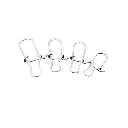 Agraffes ultra-fines acier inoxydable qualité premium pêche finesse truite perche chevesne changement rapide leurres attaches faciles montage instantané connexion solide résistance optimale accessoire essentiel spinning ultralight eau douce corrosion réduite légèreté parfaite design compact efficacité maximale rotation libre précision casting