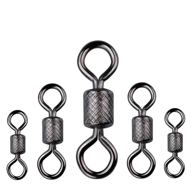 Emerillons simples haute qualité acier inoxydable pêche carnassiers truite rotation parfaite anti-vrillage ligne montage leurres appâts naturels résistance optimale roulements fluides combat poisson puissant mer eau douce accessoires essentiels fiabilité maximale connexion solide spinning casting corrosion réduite