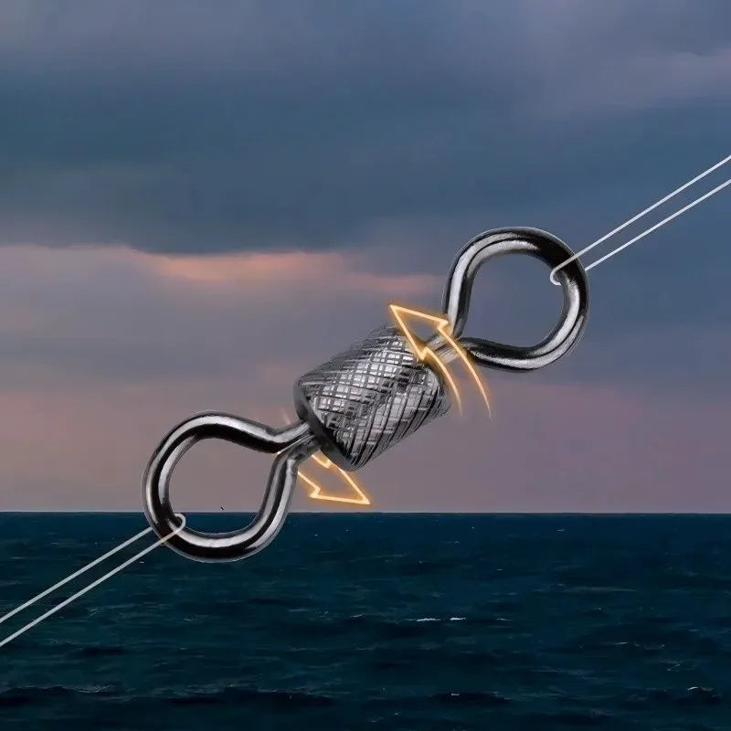 Emerillons simples haute qualité acier inoxydable pêche carnassiers truite rotation parfaite anti-vrillage ligne montage leurres appâts naturels résistance optimale roulements fluides combat poisson puissant mer eau douce accessoires essentiels fiabilité maximale connexion solide spinning casting corrosion réduite
