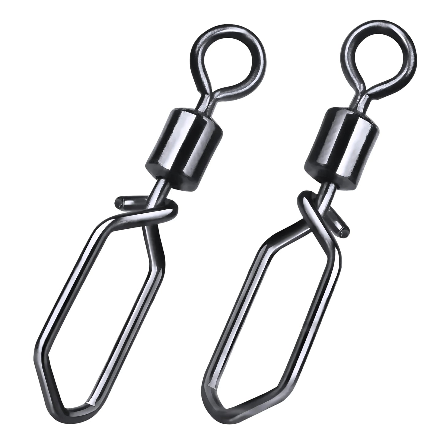 Emerillons snap-on qualité premium acier inoxydable haute résistance pêche carnassiers truite mer fermeture rapide changement leurres instantané rotation parfaite anti-vrillage prévention torsion ligne combat poisson puissant connexion solide accessoire polyvalent spinning casting jigging corrosion réduite durabilité maximale montages efficaces