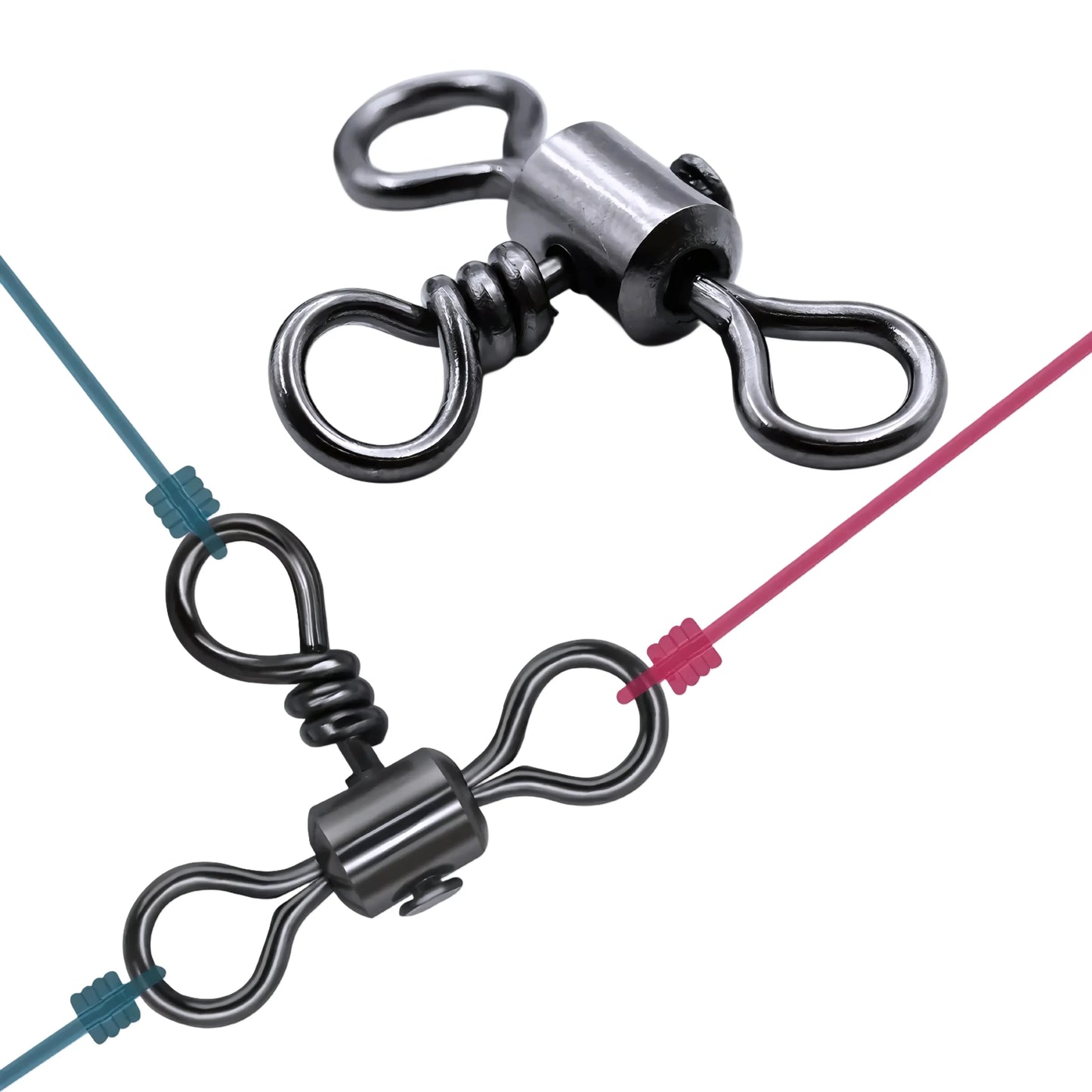 Emerillons triple ultra-résistants acier inoxydable qualité premium pêche gros carnassiers silure carpe mer rotation multiple parfaite anti-vrillage renforcé montages exigeants combat poissons puissants connexion solide résistance optimale pêche sportive accessoire essentiel fiabilité maximale design professionnel haute charge résistance corrosion durabilité exceptionnelle