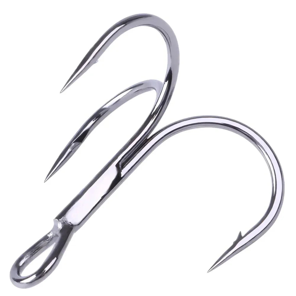 Hameçons triples robustes acier haute résistance qualité premium pêche carnassiers brochet sandre mer montage leurres durs cuillères pointes ultra-piquantes pénétration parfaite ferrage optimal combat poissons puissants résistance torsion corrosion finition anti-reflet piqûre instantanée design professionnel crochets multiples efficacité maximale accessoire essentiel pêcheurs exigeants fixation solide