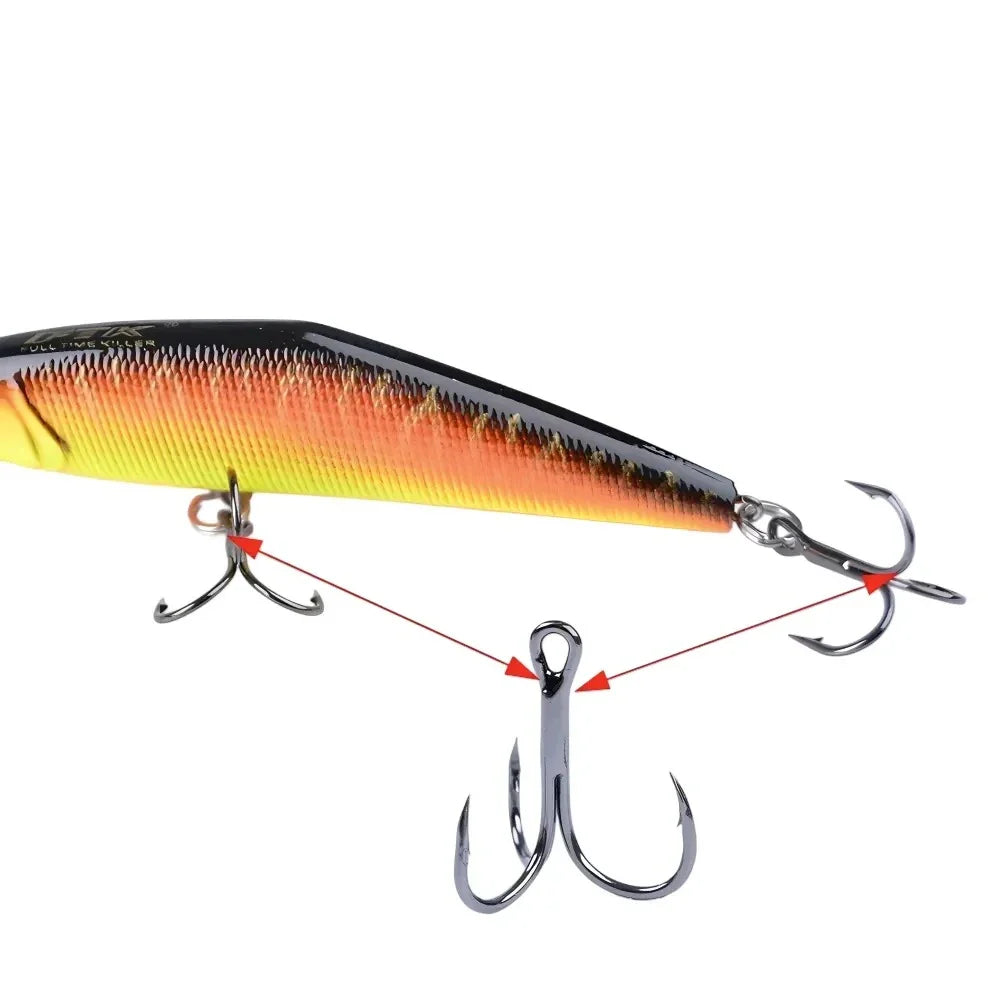 Hameçons triples robustes acier haute résistance qualité premium pêche carnassiers brochet sandre mer montage leurres durs cuillères pointes ultra-piquantes pénétration parfaite ferrage optimal combat poissons puissants résistance torsion corrosion finition anti-reflet piqûre instantanée design professionnel crochets multiples efficacité maximale accessoire essentiel pêcheurs exigeants fixation solide