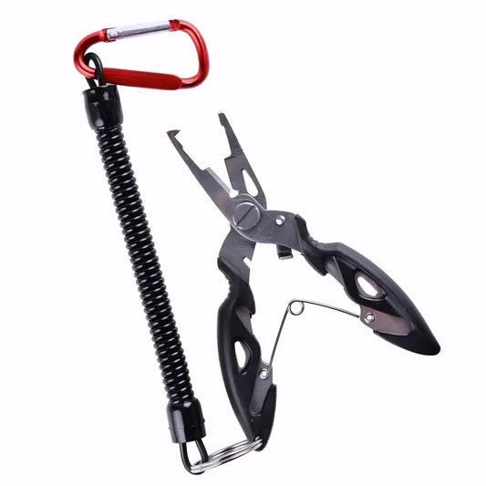 Pince multifonctions pêche qualité premium acier inoxydable coupe-fil résistante retrait hameçons sertissage plombs manipulation poissons montage lignes ergonomie parfaite résistance corrosion outil essentiel pêcheur étui ceinture polyvalence maximale solidité remarquable précision optimale carnassiers mer eau douce carpe accessoire indispensable usage intensif robustesse garantie poignée confortable prise en main sécurisée